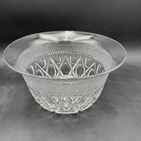 Vintage Punch Bowl 12"  Cape Cod by Imperial Glass Ohio Glassware - Picture 1 of 8